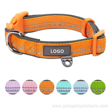 Adjustble Nylon Dog Collars Custom Training Dog Collar